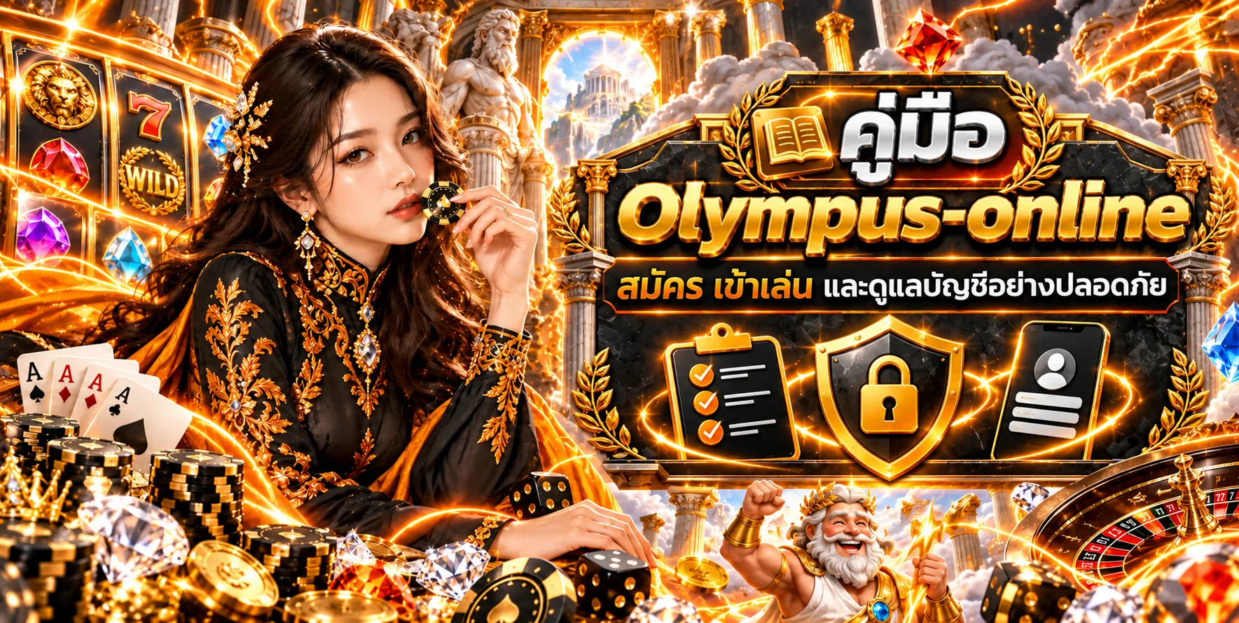 Olympus-online คู่มือสมัคร เข้าเล่น และดูแลบัญชี